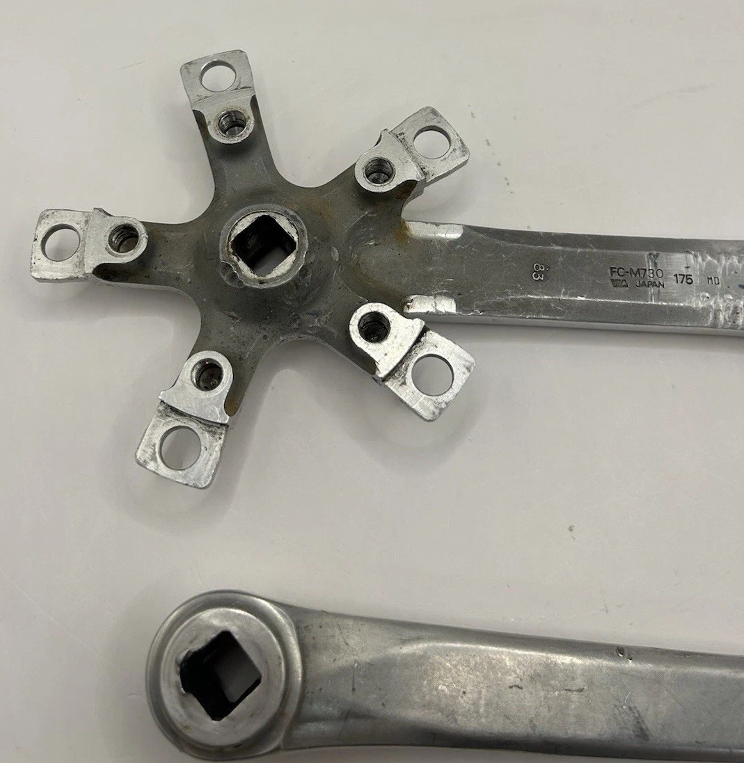 175mm x 110/74 bcd Forged Triple Shimano Deore XT FC-M730 crank arms