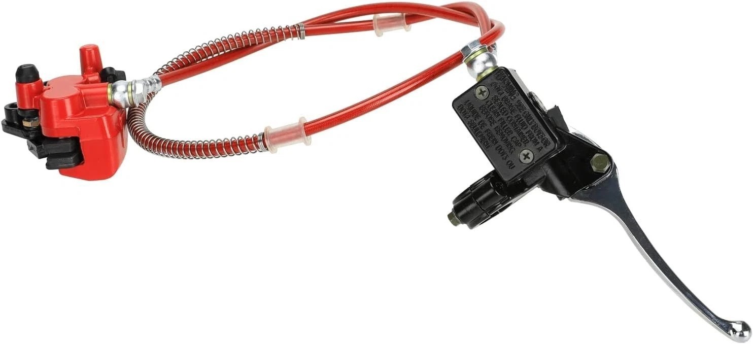 Durable Red Hydraulic Front Disc Brake Caliper Lever Line for 50-125cc Pit Bikes
