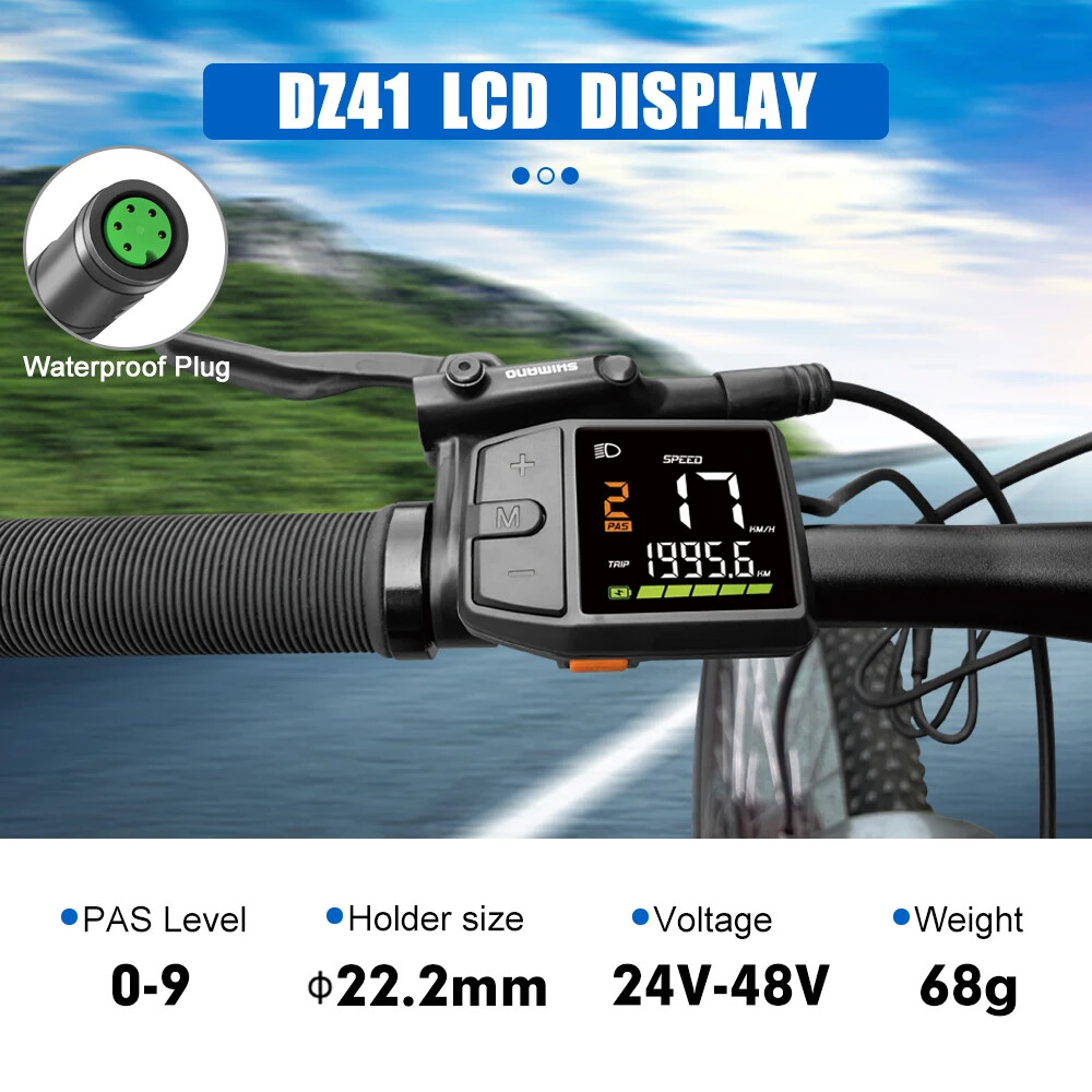 Ebike Intelligent LCD Screen Waterproof 5 Pin Colour LED Display for Mid Motor