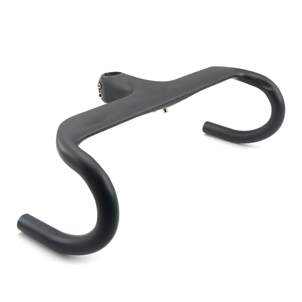 Road Bike Integrated Bar Stem Bicycle Handlebar 400/420/440mm UD Carbon Fiber co