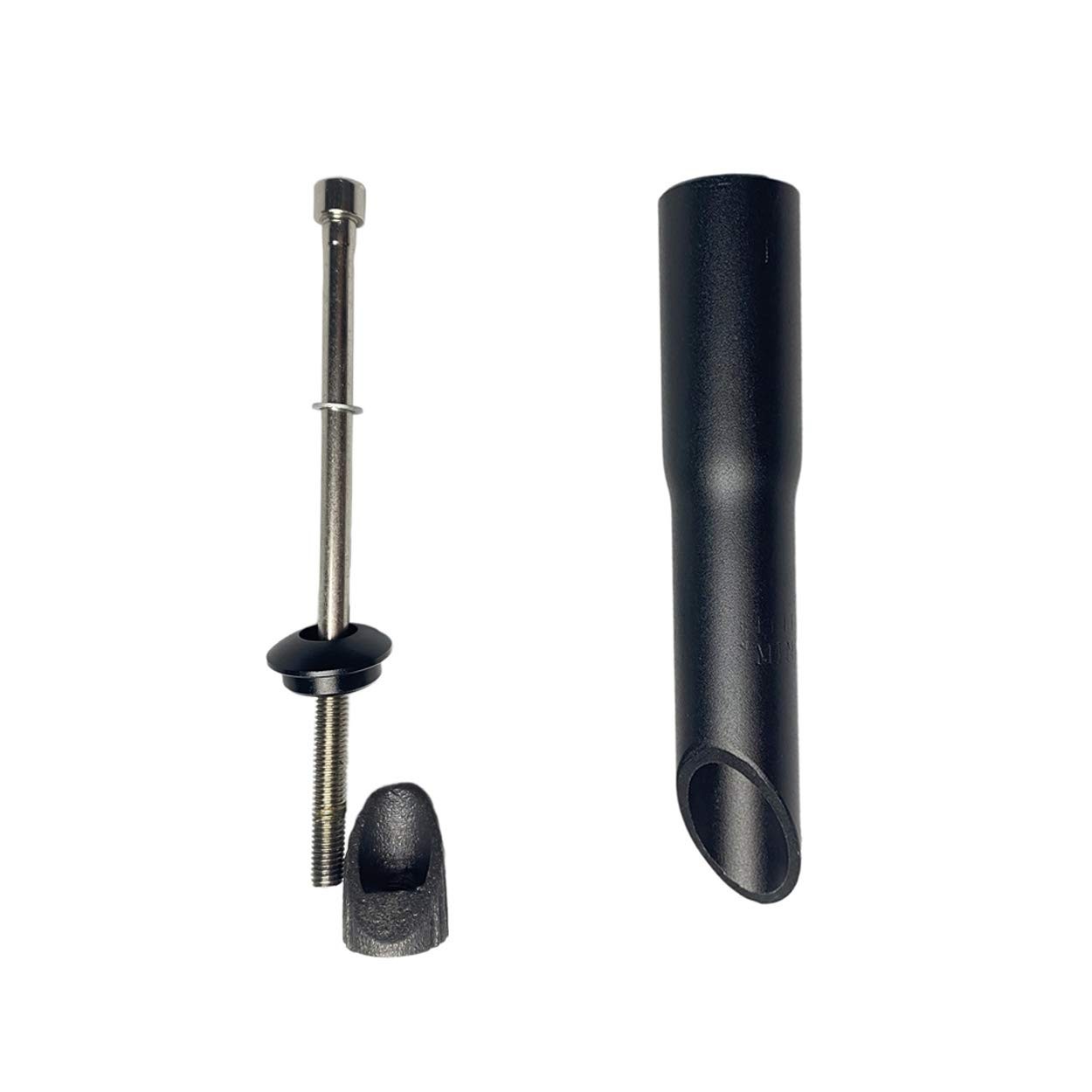 BNVB Aluminum Alloy Bike Fork Stem Quill Riser Extender 22.2mm, Black
