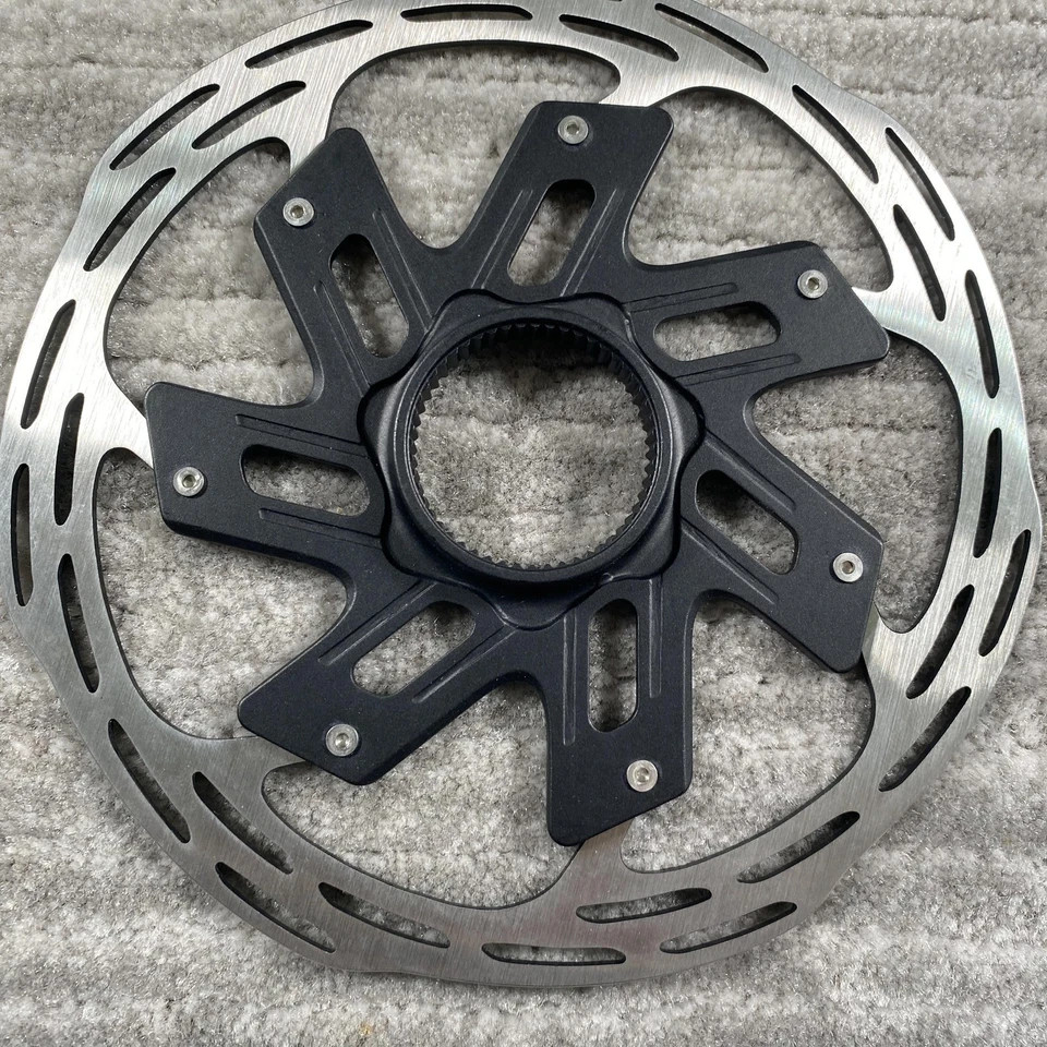 SRAM Paceline X Disc Brake Rotor 160mm Center Lock Silver Black MTB Road Bike