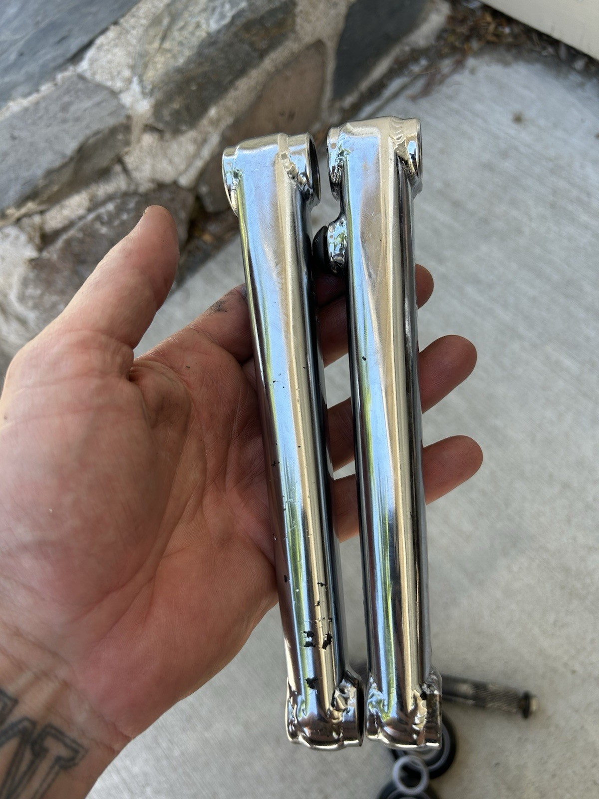 GT 3 Piece Cranks 180mm Power Series Chromoly Cranks