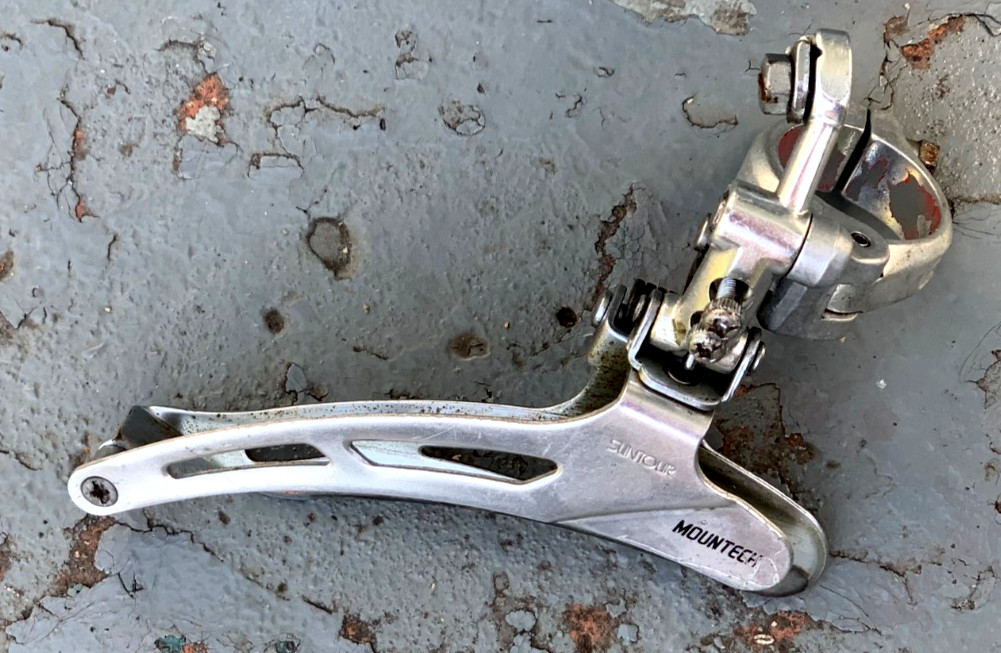 Vintage 1980s SUNTOUR MOUNTECH Front Derailleur 28.6 Clamp-On MTB Touring Triple