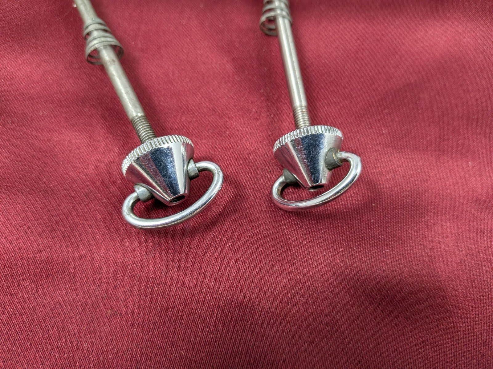 VTG Campagnolo Nuovo-Record F/R Quick Release Skewers 100/126mm D-Ring Nuts