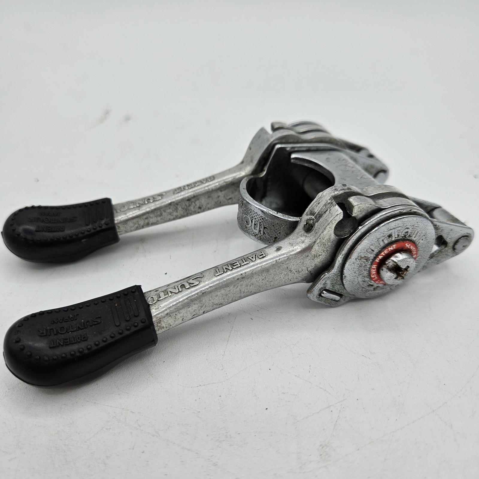 Vintage Suntour Ratchet Stem Mount Shifter, Power Shift Lever Set, Long Arms