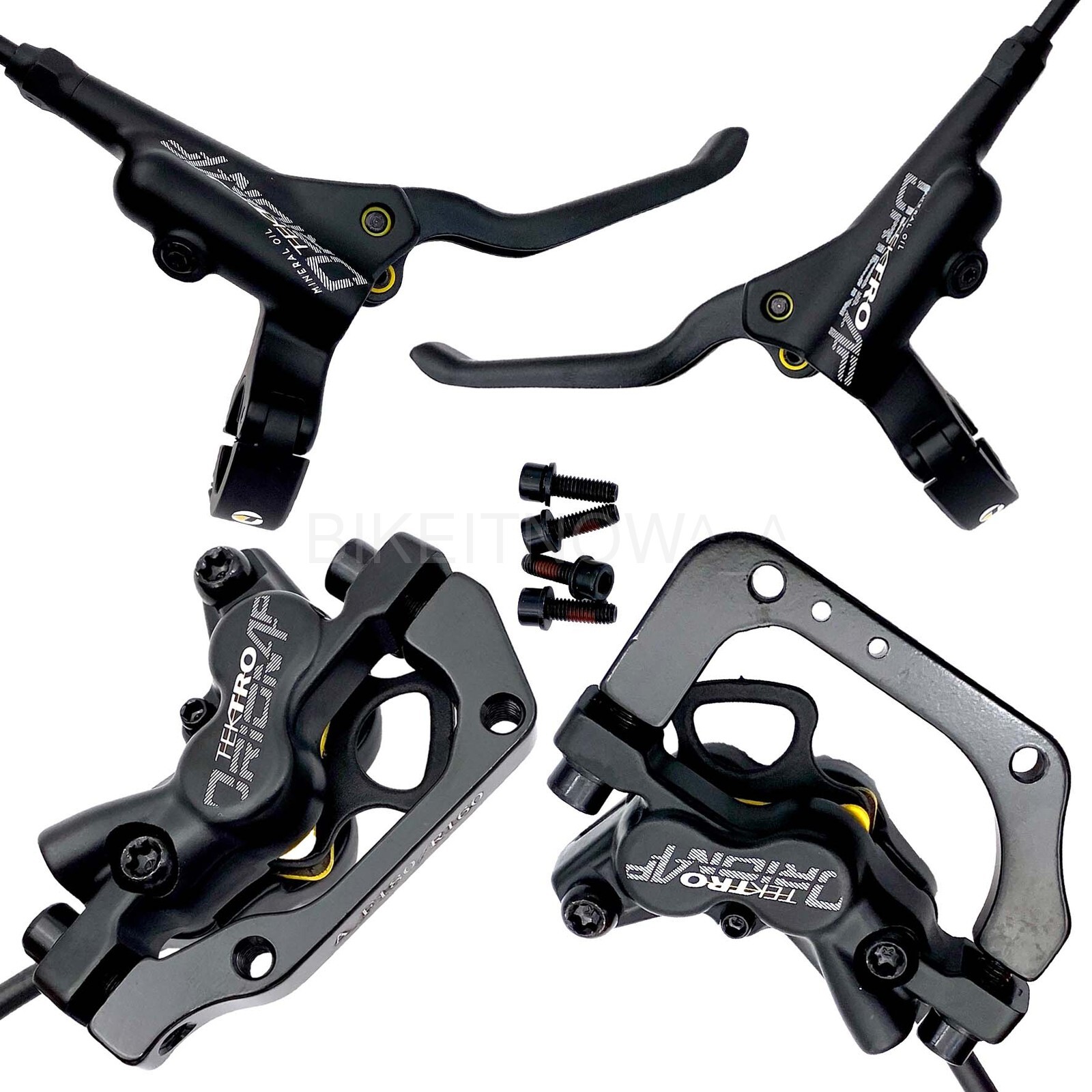 Tektro MTB Bike HD-M745 Hydraulic Disc Brake Front 900 Rear 1500mm for 180 rotor