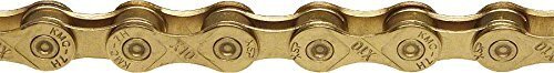 KMC X10 Bicycle Chain (Ti Gold, 1/2 x 11/128 – Inch, 116 Links)
