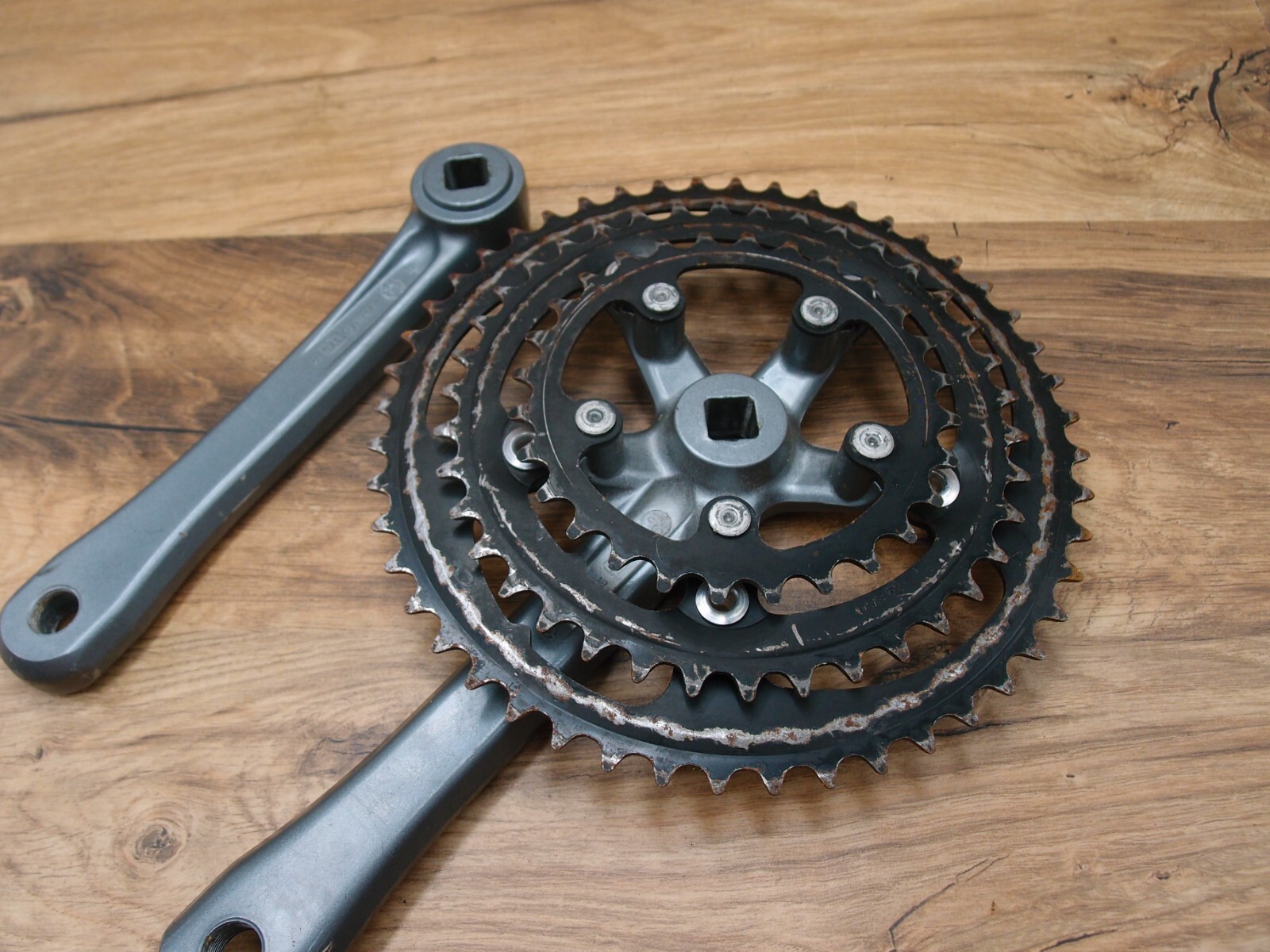 1989 MTB crankset Suntour XC VIA Japan 28/38/48 T 175 mm