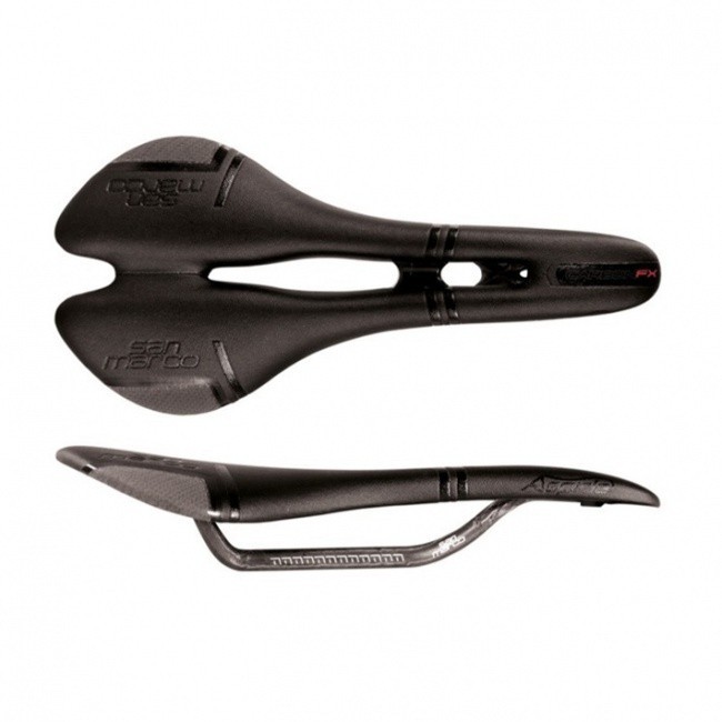 Selle San Marco ASPIDE 2 CFX Open Narrow Carbon Fiber Rails 277 x 132mm 147grams