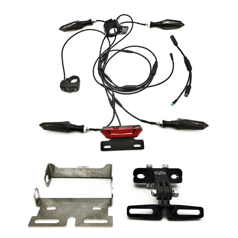 E-bike 36V/48V/60V Headlight Taillight Mount Bracket Turn Signal Light Sets
