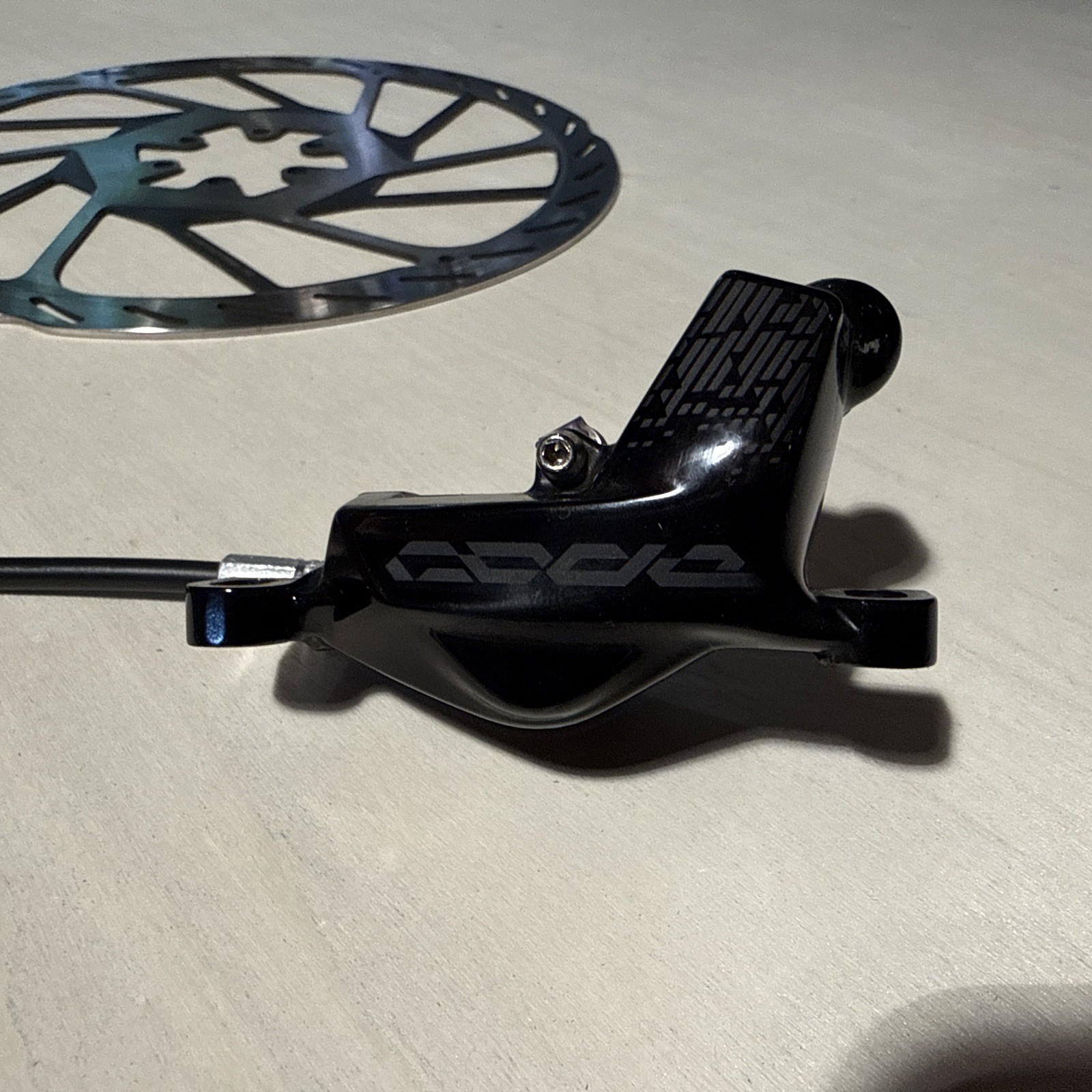 SRAM Code RSC Left Front Brake & HS2 220mm Rotor, 860mm Hose