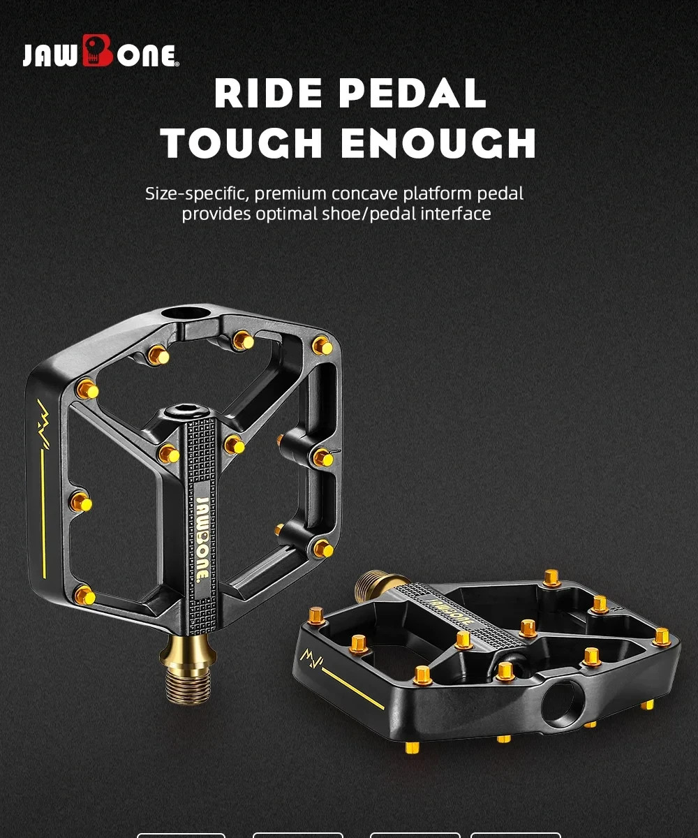 MTB Flat Bike Pedals 9/16″ Aluminum Alloy Sealed Bearing Platform Bicycle Pedals
