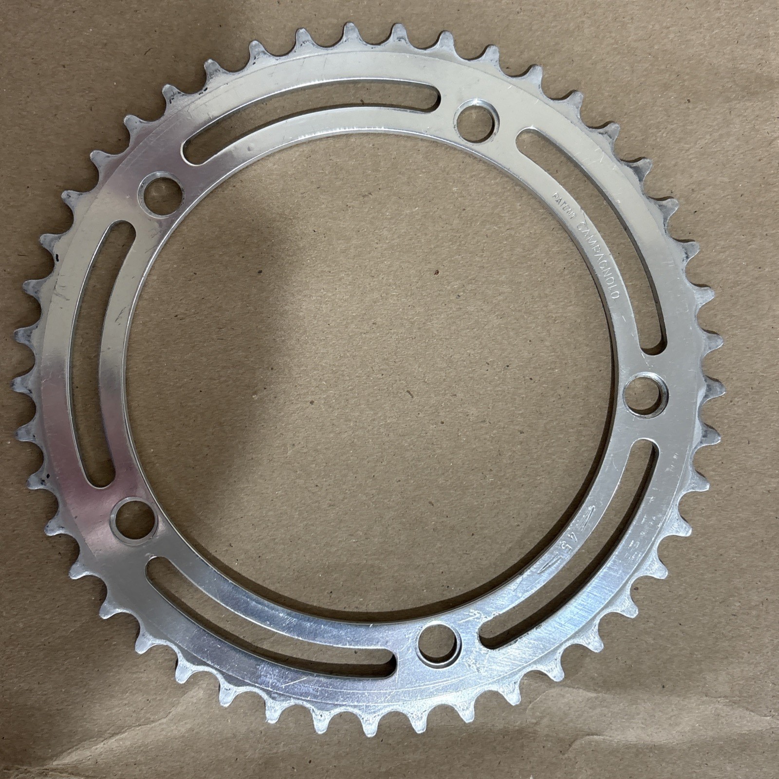 CAMPAGNOLO RECORD CHAIN RING 45 TOOTH 144 BCD 6, 7, OR 8 SPEED