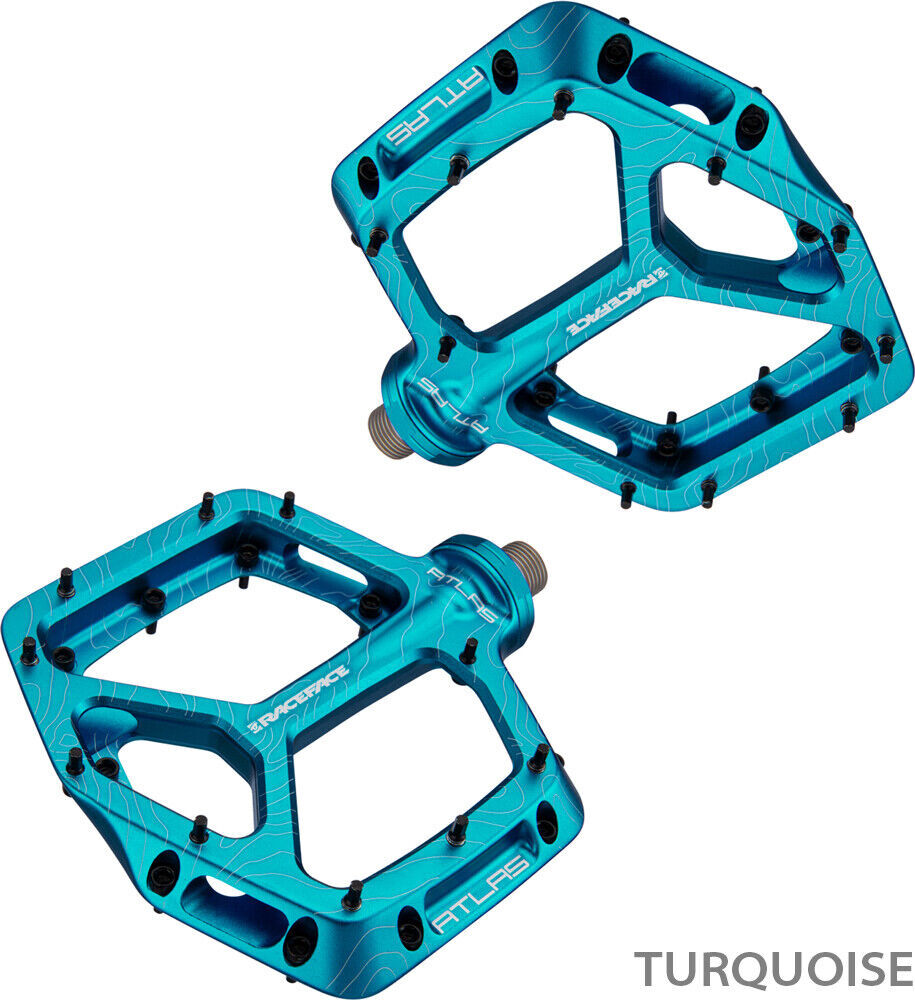 Race Face Atlas 9/16″ Platform Pedals Mountain MTB Alloy Pedal 8 Colors
