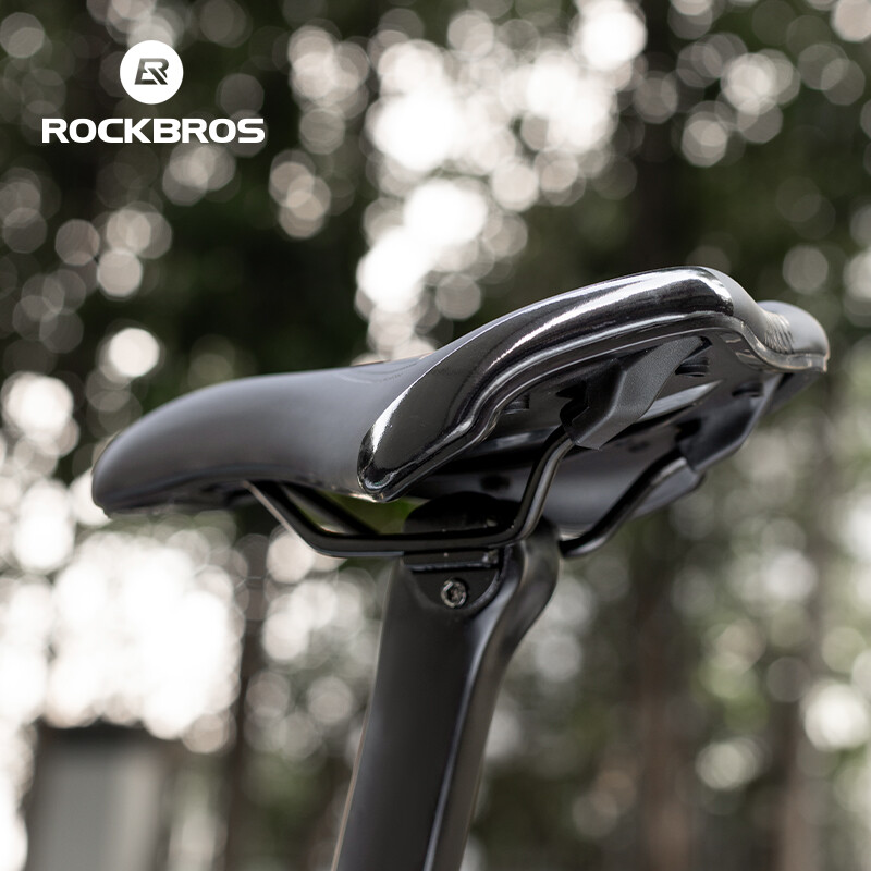ROCKBROS Cycling Bike Seat Gel Cover Bicycle Padded Soft Comfort Saddle Black