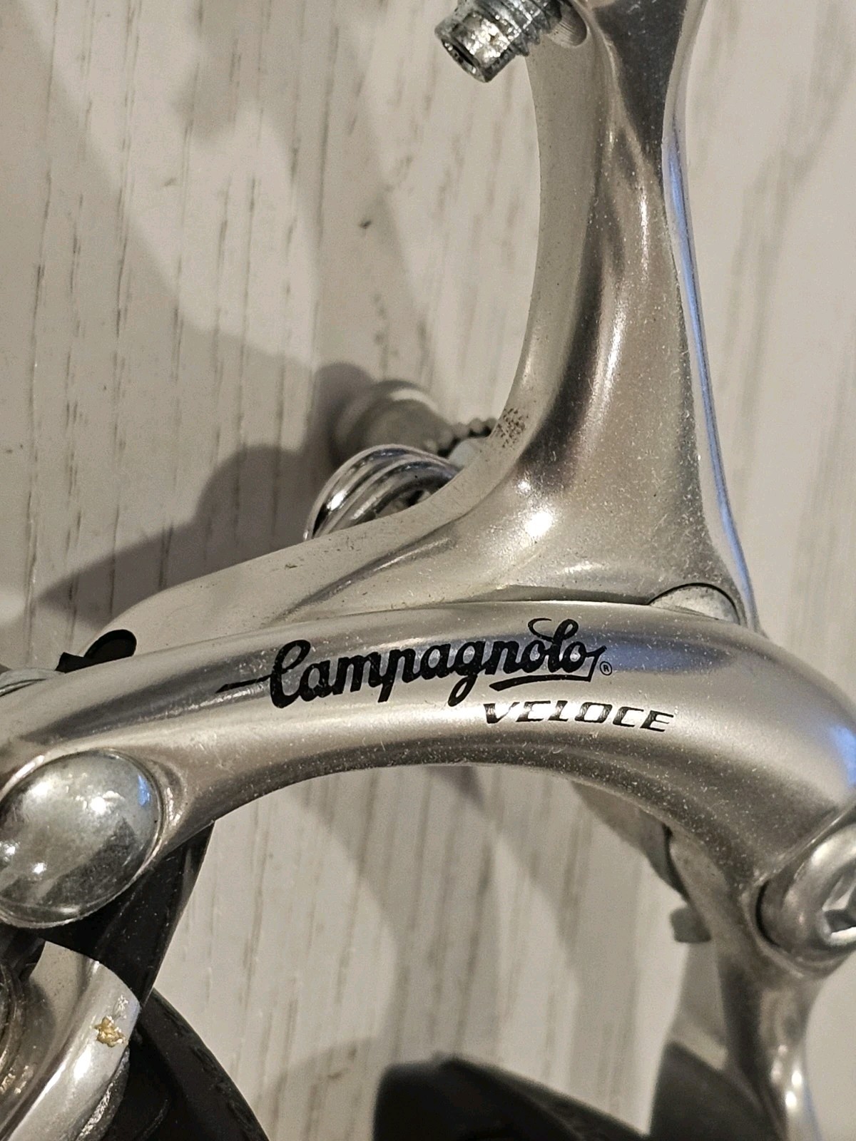 Campagnolo Veloce Brake Calipers | Dual Pivot | Silver Alloy | Vintage NOS