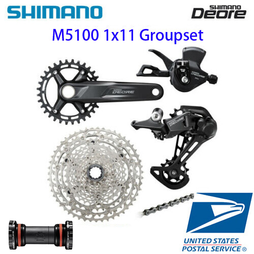 Shimano Deore M5100 1×11 Speed Groupset Crank Derailleur Shifter Cassette MTB