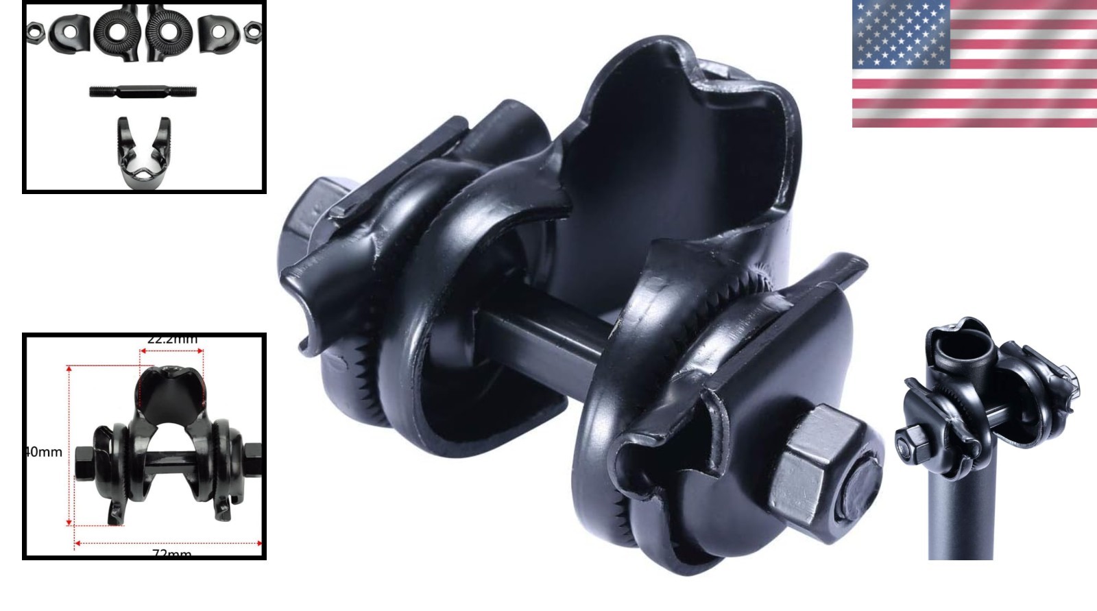 Alloy Steel Bike Seat Clamp Adapter – Durable & Lightweight for Biking Bliss
