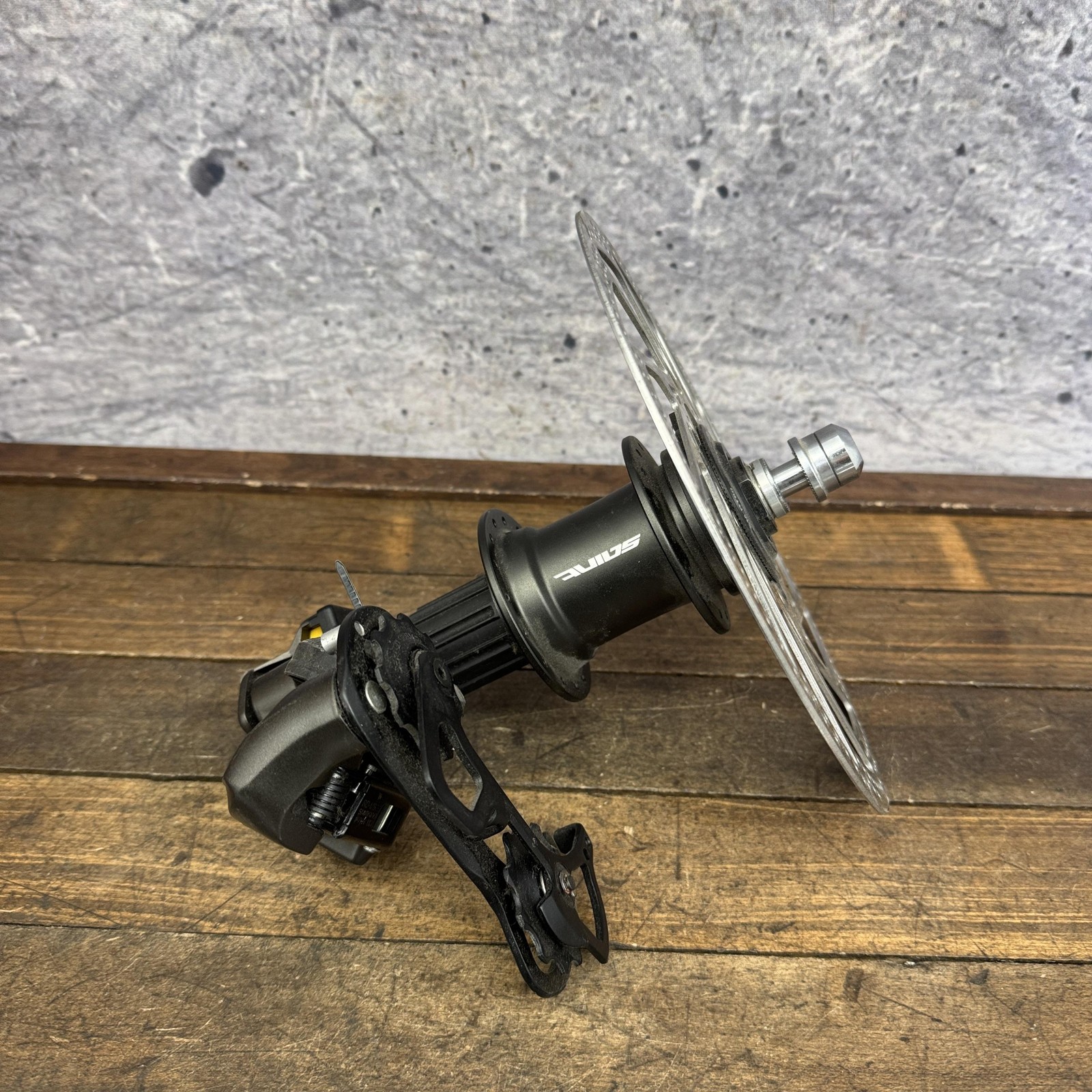 Vintage Shimano Saint RD-M800 FH-M800 SM-RT80 Hub Derailleur Black Japan 9s MTB