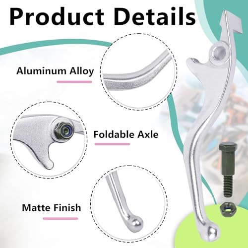 Left and Right Lever Handbrake Compaitble with Tuttio Soleil01 E-Bike, 1 Pair