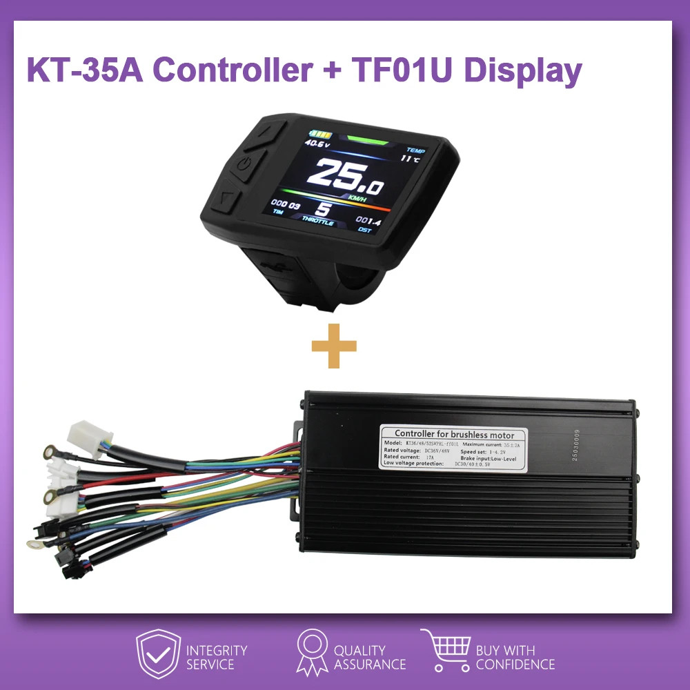 36V48V52V E-Bike Sine Wave Controller 35A for 1000W 1500W Brushless Motor
