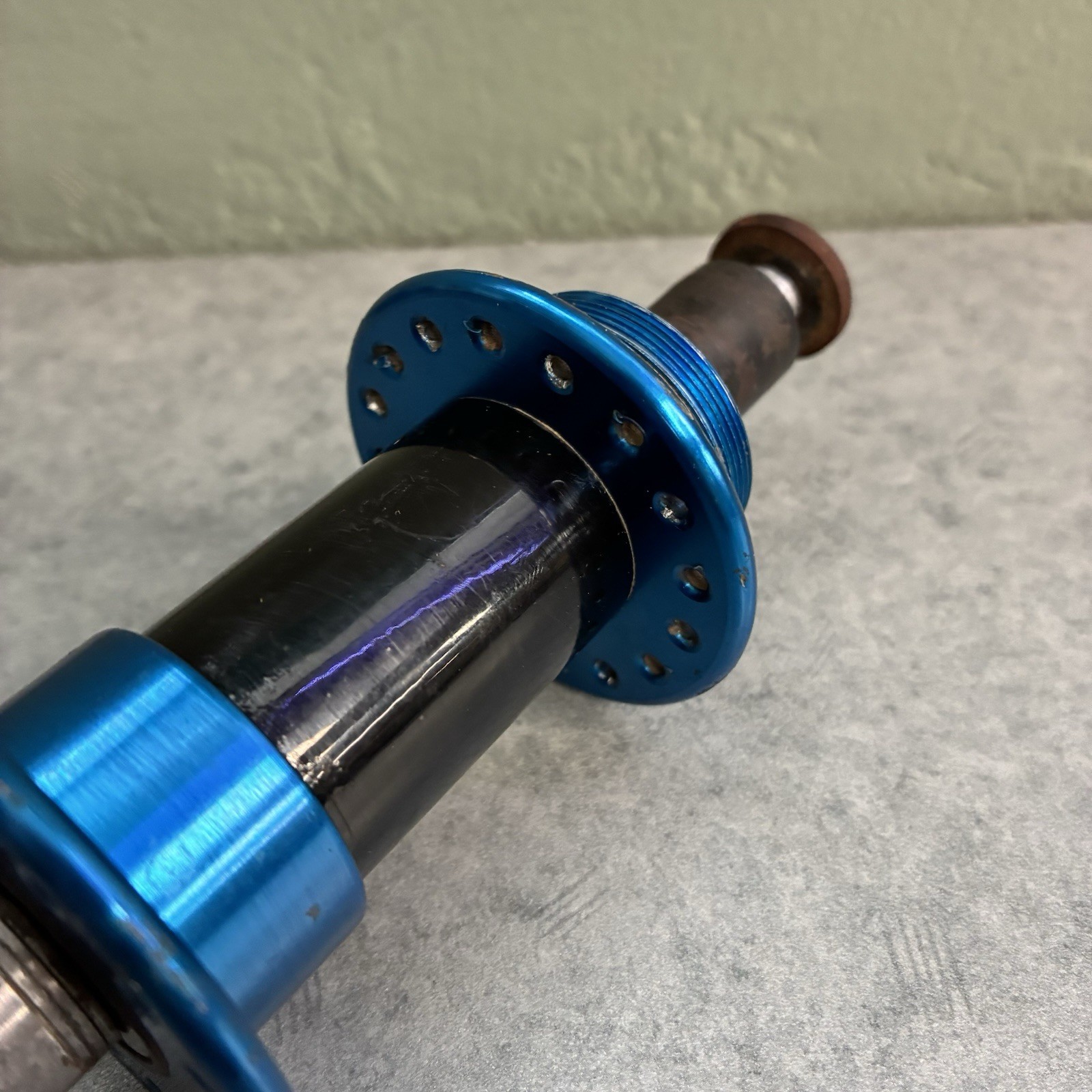 Blue / Black Bullseye 32 Hole MTB Sealed Bearing Hubs Vintage MTB / BMX USA Made