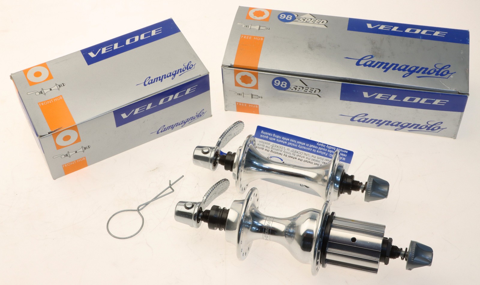 Campagnolo Veloce 32h Hubset 9 Speed Alloy Freehub 100mm 130mm NOS NEW NIB