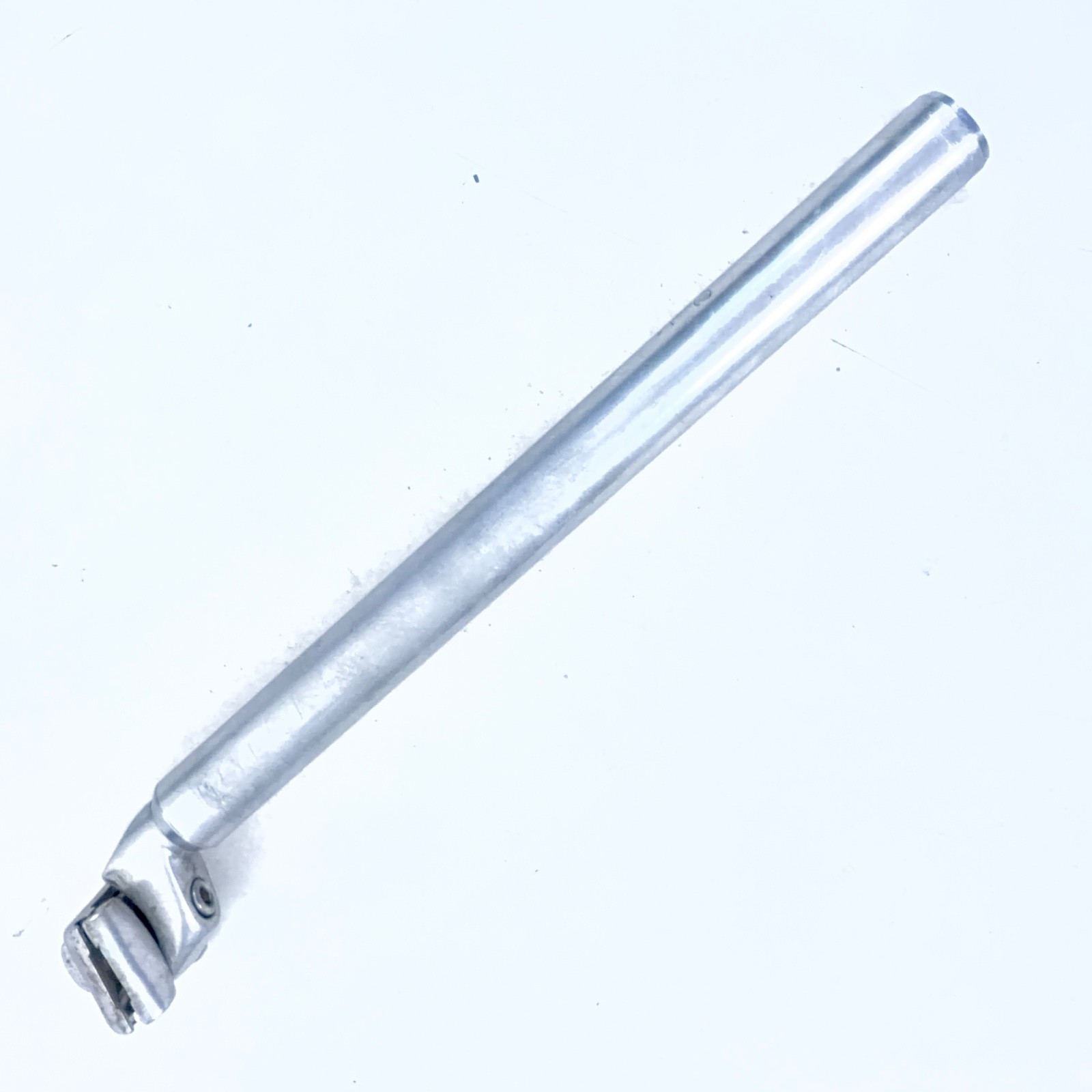 KALLOY Vintage Alloy Bike Seatpost Ø28.6/350mm Silver Adjustable 25mm Setback