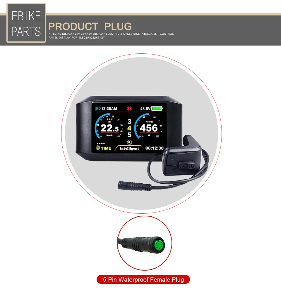 E-bike LCD 750C Display for Electric Bicycle Mid Drive Motor 36V 48V 52V 60V