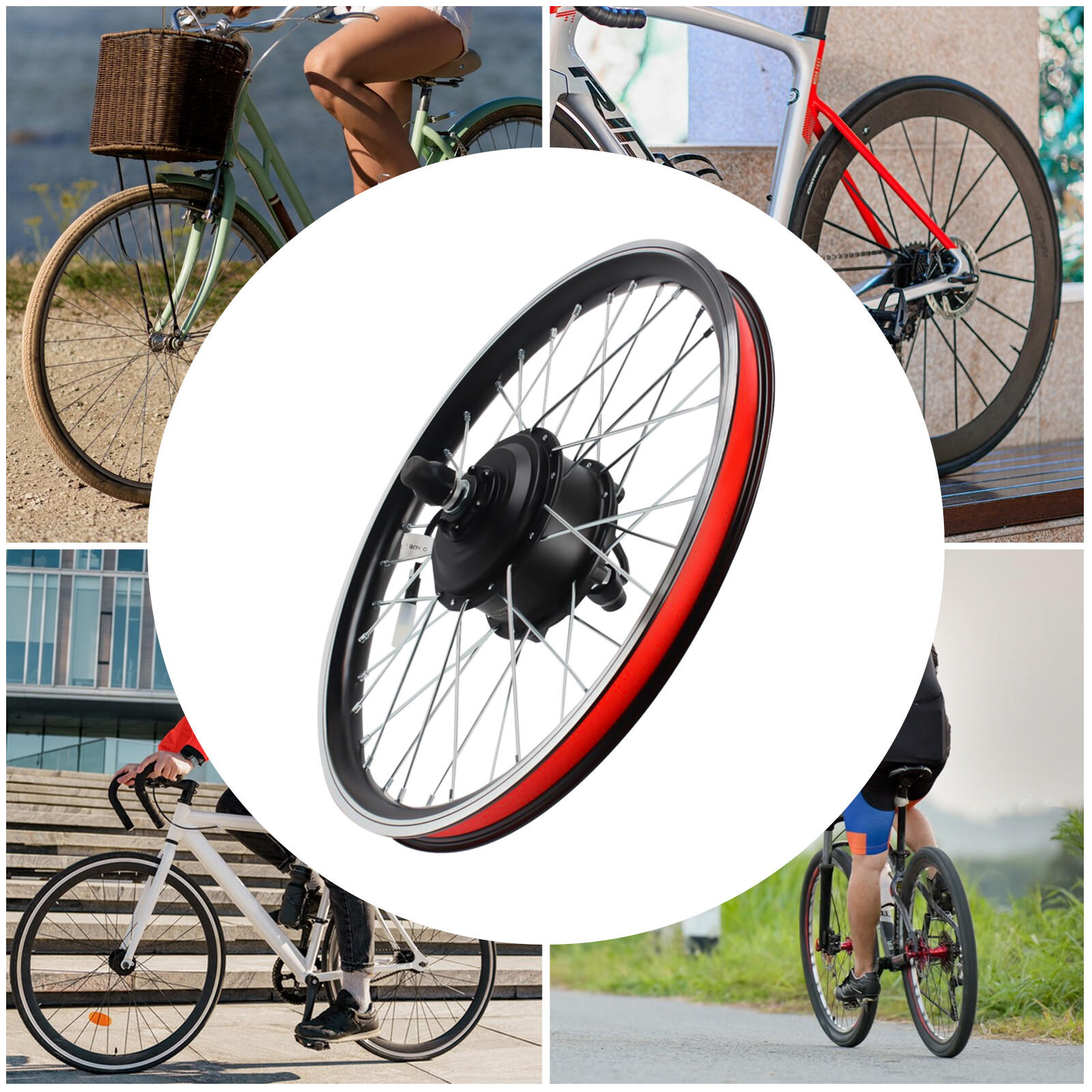 20″ Inch Front Wheel 36V Electric Bicycle Ebike Conversion Kit Hub Motor Cycling