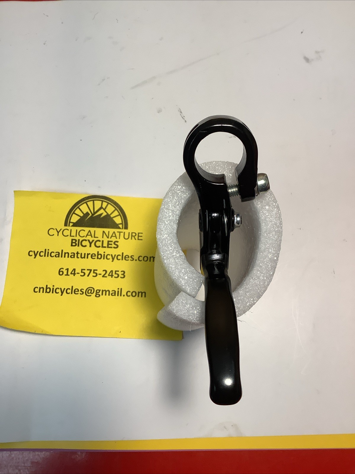 Dia-Compe Diatech MX-110N Left BMX Brake Lever Black Short Pull 2 Finger 22.2mm