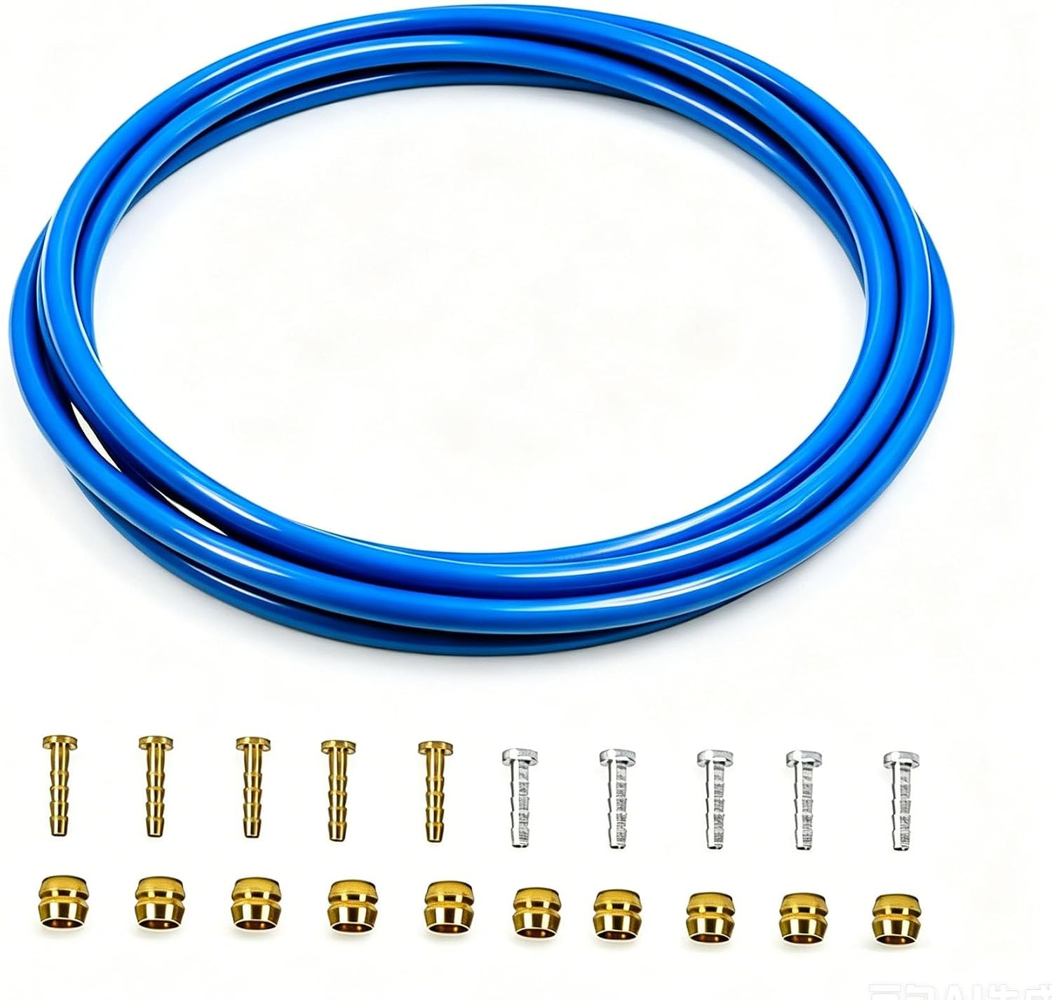 Bike Hydraulic Brake Hose Kit, 2500mm Bike Brake Oil Tube ID.2mm x OD.5mm with