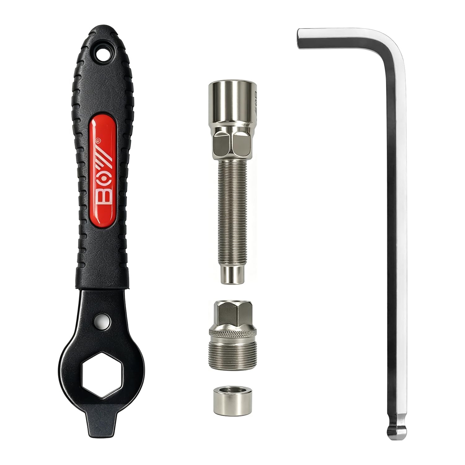 NISVACON Bike Crank Puller & Bottom Bracket Remover Set with One Size, Black