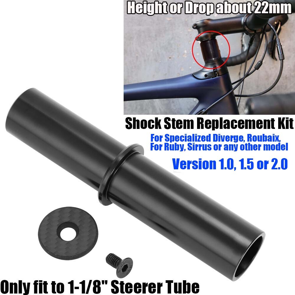 For Roubaix Sirrus Diverge Version 1.0,1.5,2.0 Aluminum Shock Stem Replacement