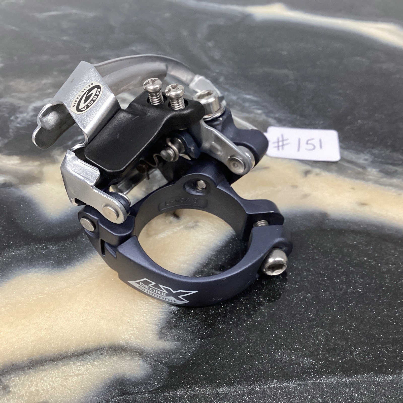 Shimano DEORE LX FD-M570 Front Derailleur 34.9mm Bottom Pull 3×9 90’s MTB #151
