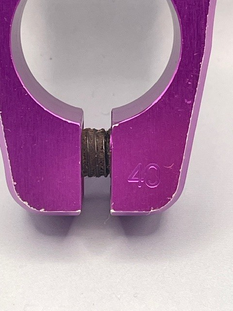 Tangent Split Top Load Stem – Purple – 1″ – 40mm – BMX – Racing – USA BMX