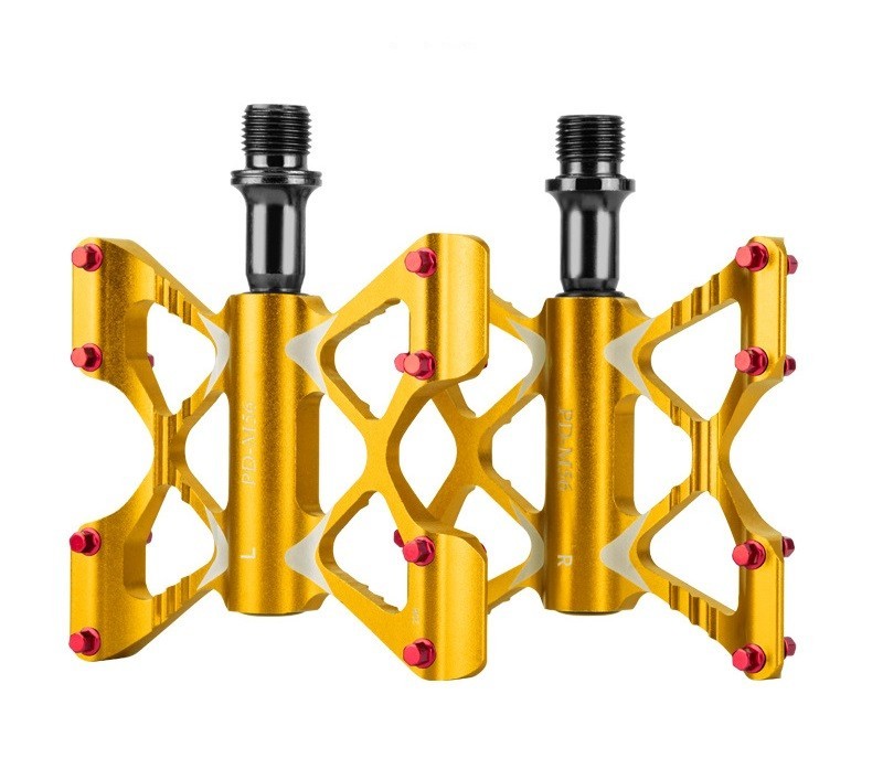 Promend MTB Road Bike Ultralight Aluminum Pedals Bicycle Flat Pedal 3 Bearings