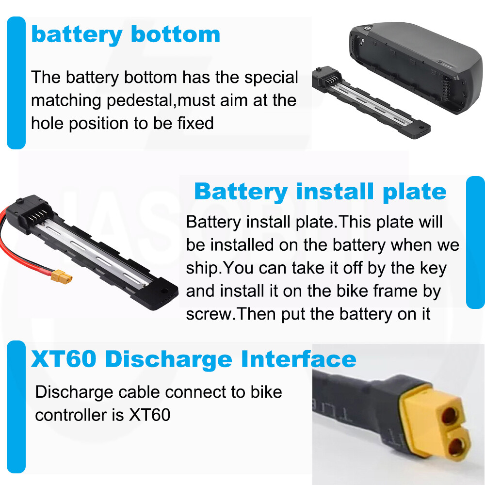 48V 30Ah Hailong Ebike Battery For 0W-1500W LG Cell Lithium Electric Bike Motors