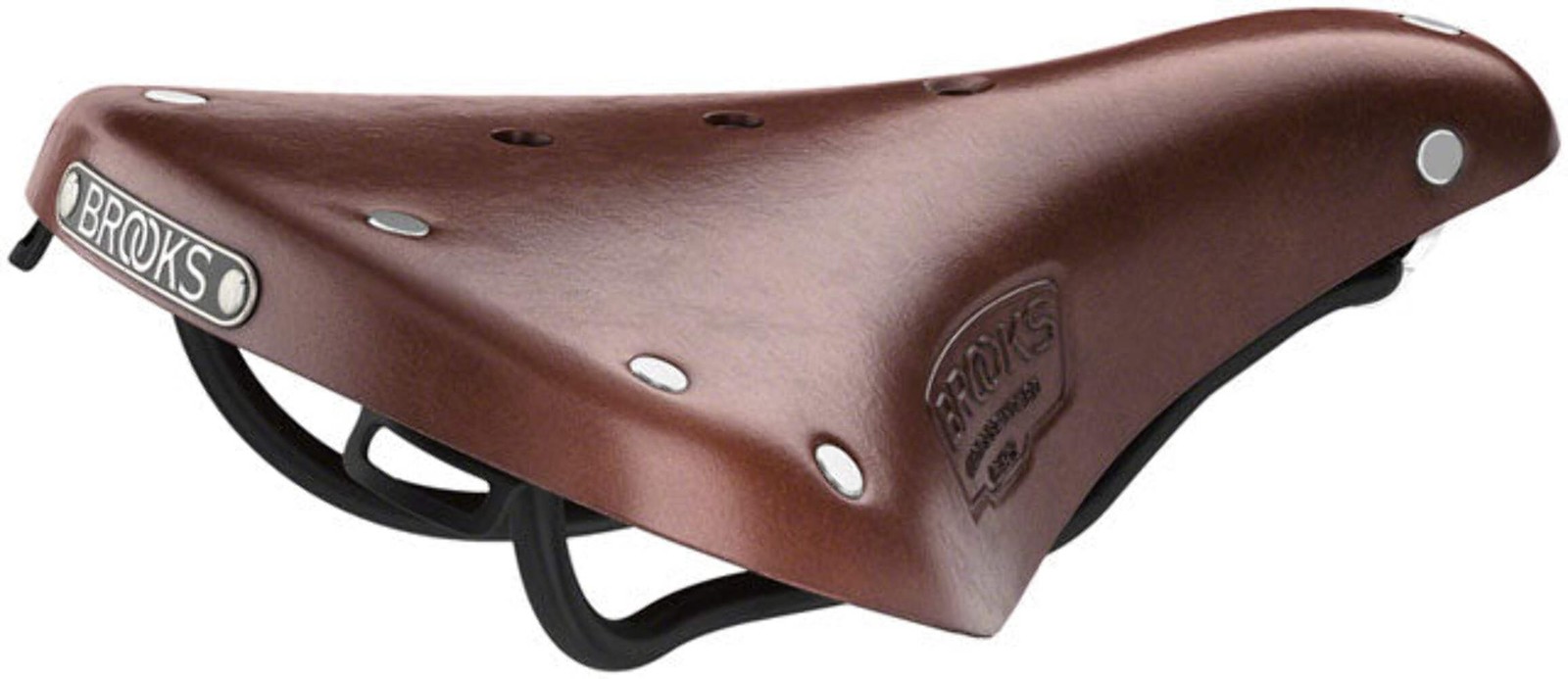 Brooks B17 Short Saddle – Steel, Antique Brown