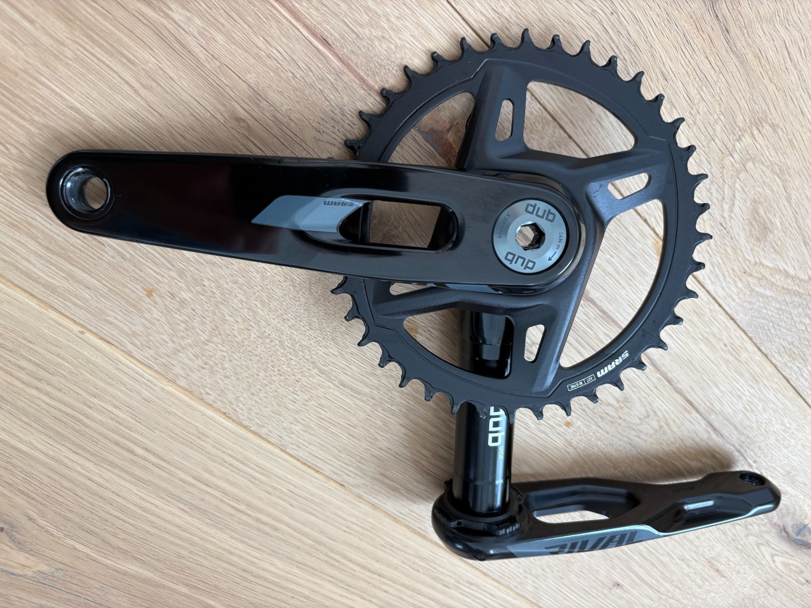 SRAM Rival E1 1x XPLR Crankset. DUB, 40T, 170mm, 13-speed, power-ready
