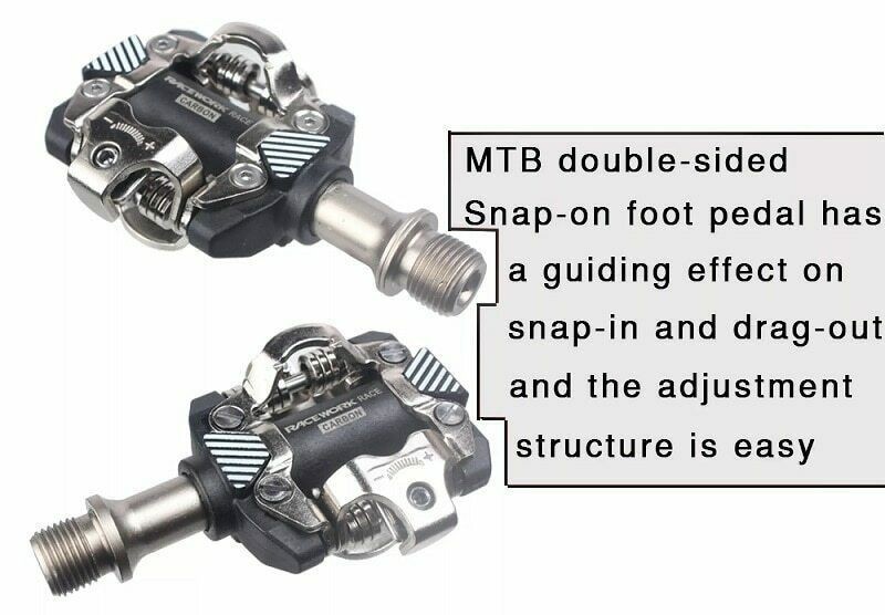 RACEWORK Bicycle Self-locking SPD Pedals Clipless Cleats Pedal Mtb Mountain Bike