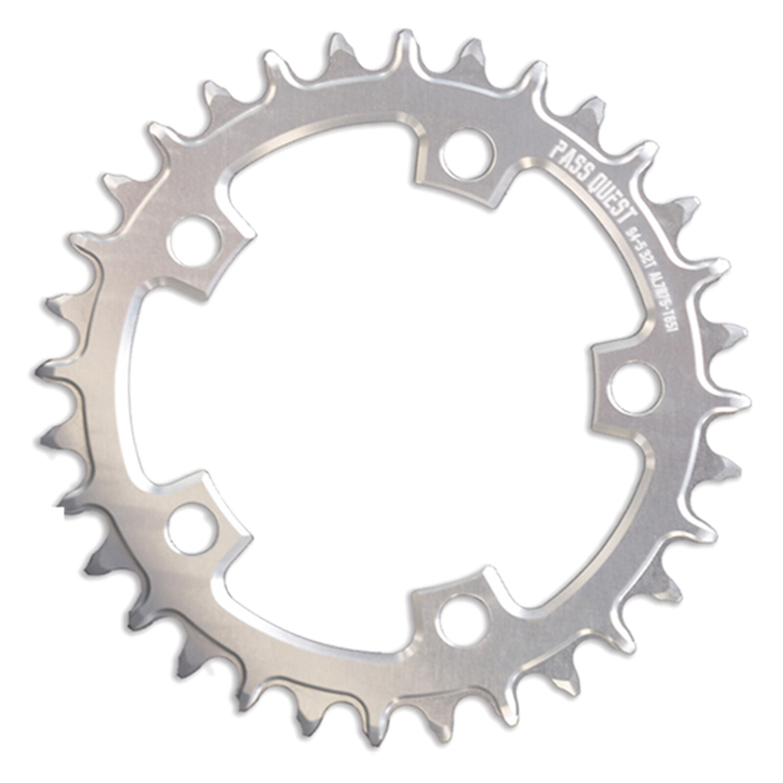 PASS QUEST 94 BCD 5Arm Bicycle Chain wheel ROUND Narrow Wide Chainring 32-36Tape