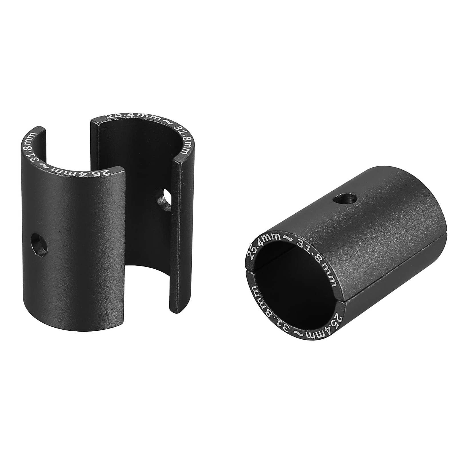 X AUTOHAUX 2 Pair Bike Handlebar Shim 25.4 to 31.8mm 45*31.8mm, Black