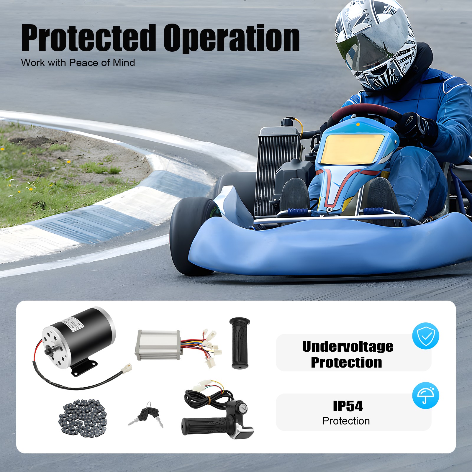 48V 1000W Brush Motor Controller Conversion Kit for Electric Bicycle ATV Ebike