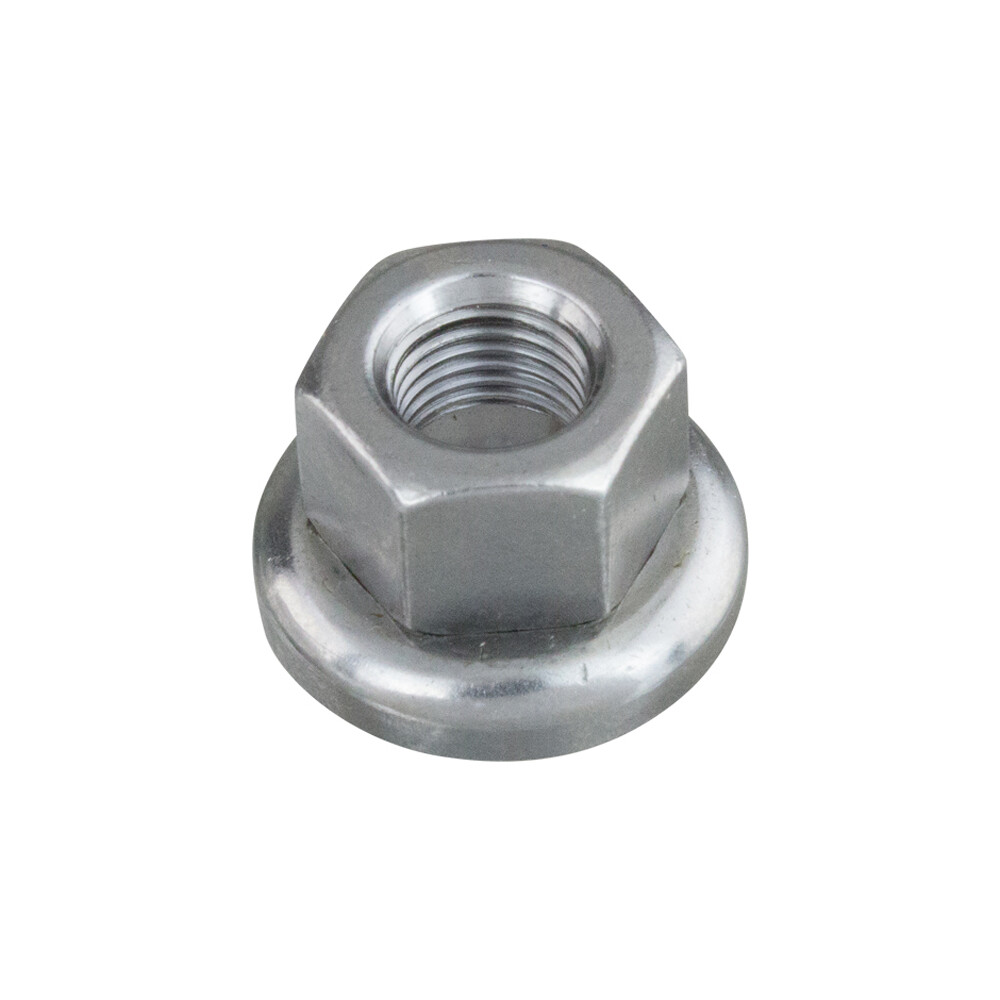 Bicycle Bike Hub Axle Nut with Rotating Washer – 3/8″ x 24T – Chrome – Set of 2