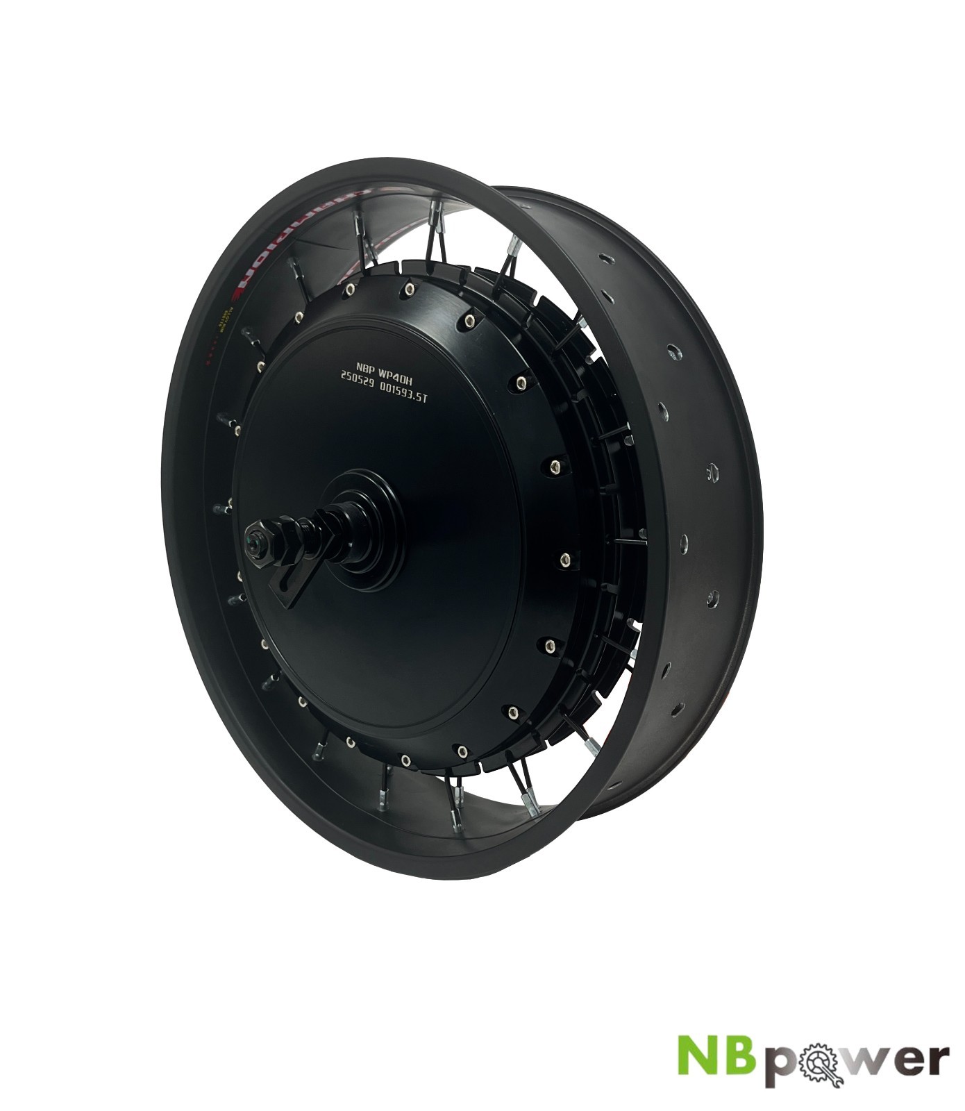 QS273 40H 8000W 3/3.5/4/5T hub motor wheel with 20/24/26*4.0inch black rim