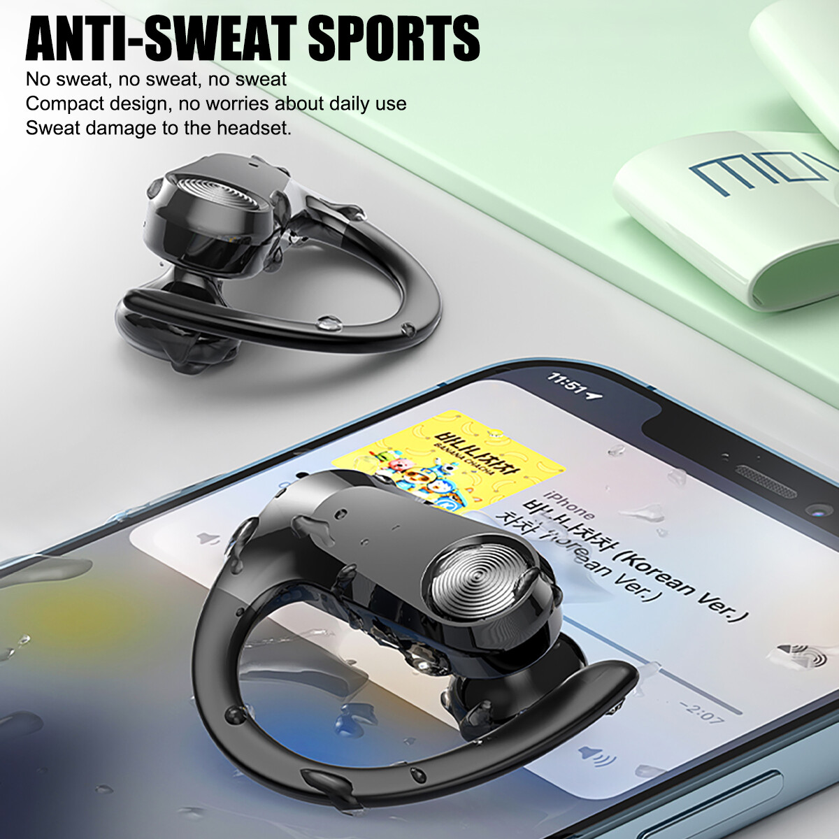 Wireless Bluetooth 5.0 Headset TWS Earphones Earbuds Stereo Headphones Ear Hook