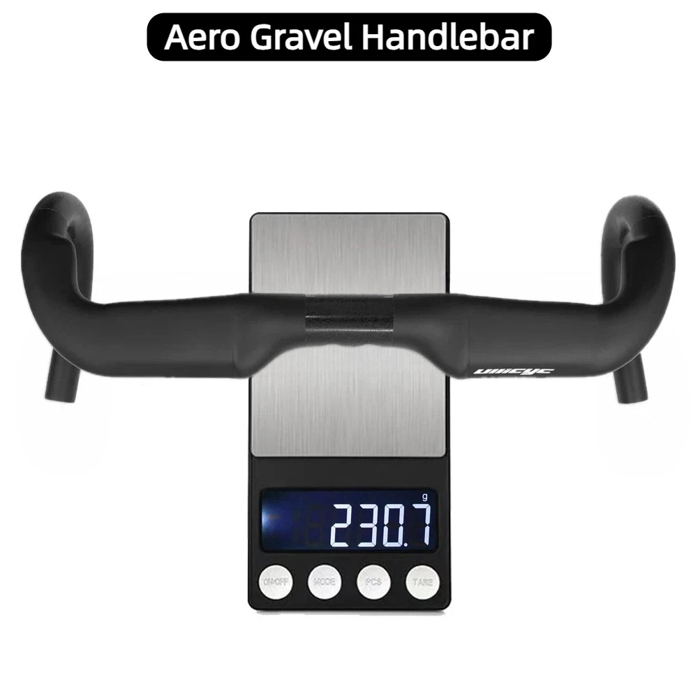 Aero Gravel Bike Handlebar Black Matt 340mm/360mm/380mm Half Internal Routing
