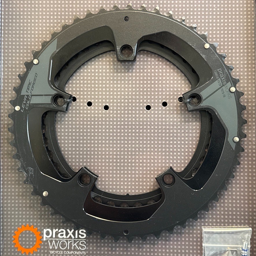 Praxis Chainrings 53/39t – 130 BCD – Black 2 tone – Buzz Set – New